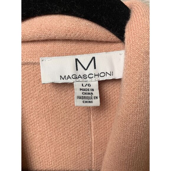 MAGASCHONI COZYCORE CARDIGAN SWEATER WOMENS Size LARGE in SHELL BLUSH PINK 93178 - Picture 3 of 8